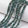 Electroplate Opaque Glass Beads Strands LS-EGLA-A034-P4mm-S03-1