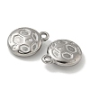 Anti-Tarnish 304 Stainless Steel Pendants STAS-Q334-12P-01-2