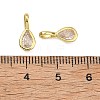 Brass Micro Pave Cubic Zirconia Pendants KK-U050-04G-02-3