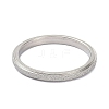 Non-Tarnish 2mm Matte Plain Dome Finger Ring for Girl Women RJEW-C012-01A-P-1