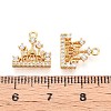 Brass Micro Pave Cubic Zirconia Charms KK-N263-85G-3