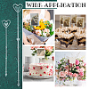 AHADERMAKER 120Pcs 2 Style Heart Shaped Plastic Flower Card Holder Stick AJEW-GA0003-93B-5