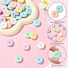 160Pcs 8 Colors Opaque Acrylic Beads PACR-CJ0001-44-3