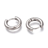 Tarnish Resistant 201 Stainless Steel Huggie Hoop Earrings EJEW-L256-05A-P-2