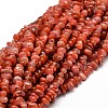 Dyed Natural Carnelian Chip Beads Strands X-G-E271-74-1