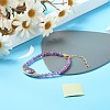 Reiki Crystal Natural Amethyst Beads Stretch Bracelets Stet for Girl Women BJEW-JB06804-10