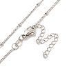 Brass Satellite Chain Necklaces NJEW-B119-03P-1