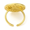 Rack Plating Brass Cuff Rings for Women Men KK-M021-01G-3