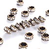 Brass Rhinestone Spacer Beads X-RB-A014-Z4mm-01AB-NF-1