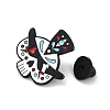 Day of the Dead Sugar Skull Enamel Pins JEWB-R001-03EB-02-3