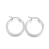 Tarnish Resistant 201 Stainless Steel Hoop Earrings EJEW-A052-27D-1
