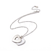 Sublimation Blank Aluminum Pendant Necklace LS-NJEW-E020-01P-02-3
