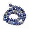 Dyed & Heated Natural Blue Aventurine Gemstone Nuggets Bead Strands G-J337-47-2