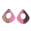 Resin & Walnut Wood Pendants X-RESI-S358-06G-2