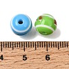 Opaque Resin Stripe Beads RE-CBA0A57-03-3