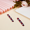 2Pcs PP and Velvet and Resin Alligator Hair Clips for Women Girls PHAR-LP0003-006A-3