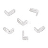 6Pcs 925 Sterling Silver Hollow Initial Beads STER-TA0001-53L-2