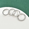 Brass Micro Pave Cubic Zirconia Plain Band Finger Rings for Women RJEW-P160-01I-P-3