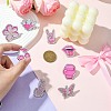 9Pcs 9 Styles Pink Series Enamel Pins JEWB-SZ0002-03-6