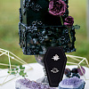 Halloween Theme Coffin Shaped Velvet Finger Ring Boxes VBOX-WH0015-01A-6
