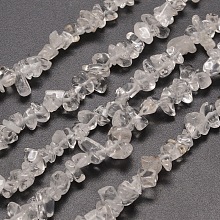 Natural Quartz Crystal Chip Beads Strands X-G-M205-01