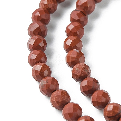 Natural Red Jasper Beads Strands LS-G-F748-H01-03-1