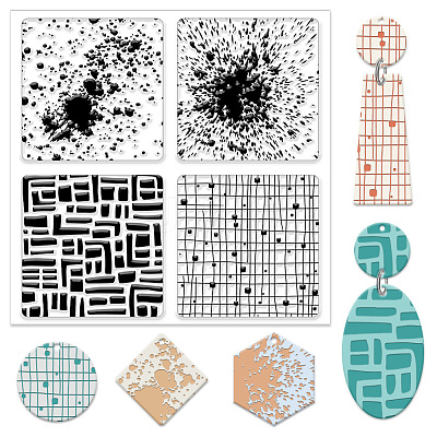 Silicone Clay Texture Mat AJEW-WH0447-047-1
