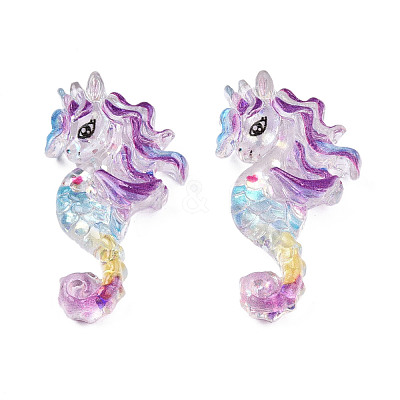 Transparent Resin Cabochons CRES-N018-055-1