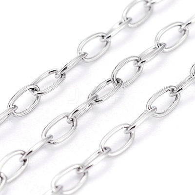 Tarnish Resistant 304 Stainless Steel Cable Chains CHS-L024-013B-1