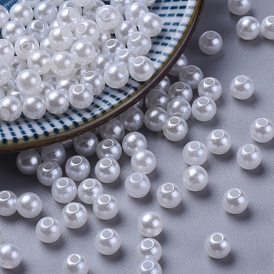 Imitated Pearl Acrylic Beads PACR-5D-1-1
