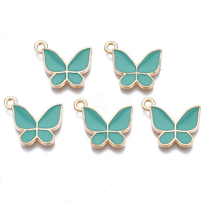 Alloy Enamel Pendants ENAM-T016-23C-RS-1