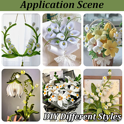 DIY Chenille Stem Tinsel Garland Craft Kits DIY-SC0033-14C-1