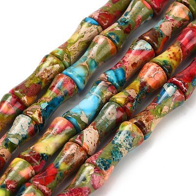 Natural Imperial Jasper Beads Strands G-Z110-I01-1