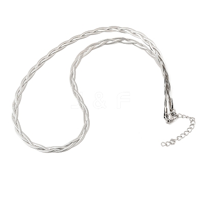 Unisex 304 Stainless Steel Necklaces NJEW-K305-12C-P-1