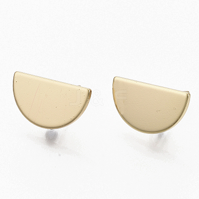 Brass Stud Earring Findings X-KK-T056-12G-NF-1