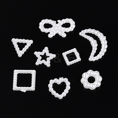 ABS Plastic Imitation Pearl Beads OACR-T030-17M-1