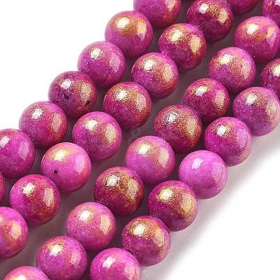 Natural Mashan Jade Beads Strands G-A255-A01-01M-1