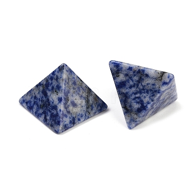 Natural & Synthetic Mixed Gemstone Orgonite Pyramid Display Decorations G-C186-07-1