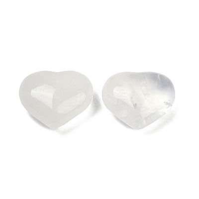 Heart Natural Quartz Crystal Palm Stones G-C186-02K-1