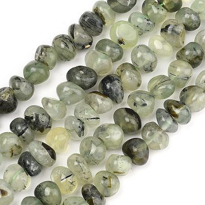 Natural Prehnite Beads Strands G-P617-B01-01-1