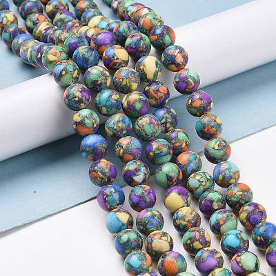 Assembled Natural & Dyed Magnesite Beads G-L575-02I-1