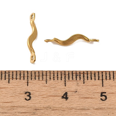 Ion Plating(IP) 304 Stainless Steel Links Connector Charms X-STAS-Q323-08G-1