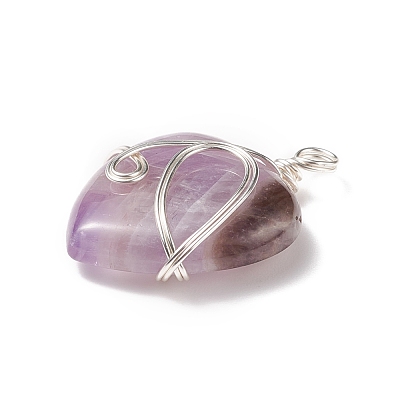 Natural & Synthetic Gemstone Pendants PALLOY-JF01663-1