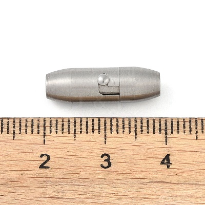 Non-Tarnish 304 Stainless Steel Locking Tube Magnetic Clasps X-STAS-F194-20P-1