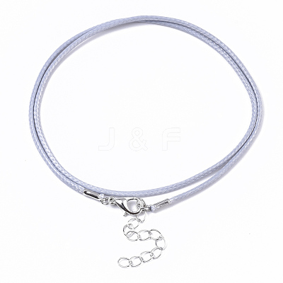 Waxed Cotton Cord Necklace Making MAK-S032-1.5mm-B17-1