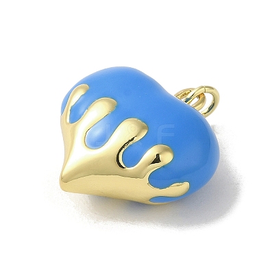 Rack Plating Brass Enamel Pendants KK-S366-05G-04-1