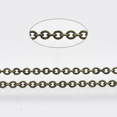Brass Cable Chains CHC-034Y-AB-NR-1