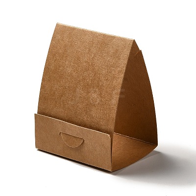 Rectangle Foldable Kraft Paper Jewelry Display Cards EDIS-E011-01C-1