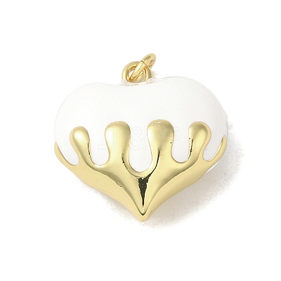 Rack Plating Brass Enamel Pendants KK-S366-05G-1
