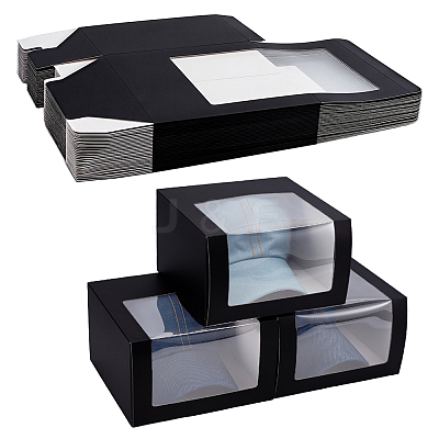 Paper Cap Hat Packing Boxes with Visible Window CON-WH0043-304A-1